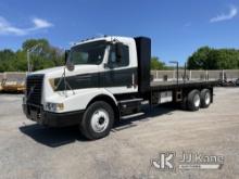 2007 Volvo VHD T/A Flatbed Truck Runs & Moves, Body & Rust Damage