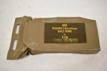7.62 X 51mm, 140 Rds: Sealed in Bag