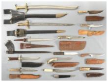 Group of Bayonets and Knives