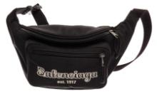 Balenciaga Black Nylon Polyester Waist Bag